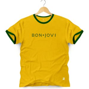 Camiseta Masculina Bon Jovi Brasil Copa do mundo 2026
