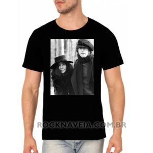 Camiseta Masculina Ioko e John Lennon Foto