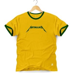 Camiseta Masculina Metallica Brasil Copa do mundo 2026