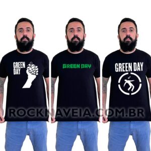 Kit camiseta masculina Green Day